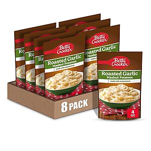 8-Pack 4.5-Oz Betty Crocker Sweet Potato Mashed Potatoes $7.10 w/ S&S & More + Free S&H w/ Prime or $35+