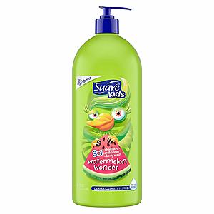 40-Oz Suave Kids 3-in-1 Shampoo Conditioner Bodywash (Watermelon) $3.50 w/ S&S + Free S&H