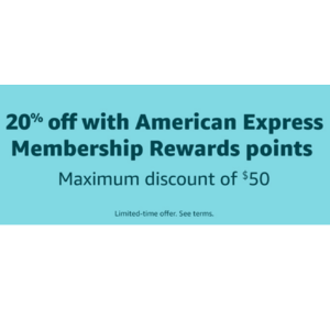 Amazon: Select Amex Membership Rewards Cardholders: Pay w/ Points, Get 20% Off (Max Discount of $50)