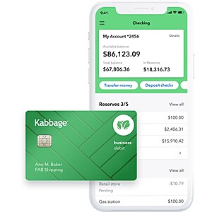 $300 Cash Bonus After Opening A Kabbage Checking Account & 5 Debit Purchases within 45 days