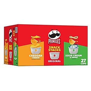 27-Ct Pringles Potato Crisps Snack Stack Variety Pack $9.66 w/ S&S + Free Shipping w/ Prime or $25+