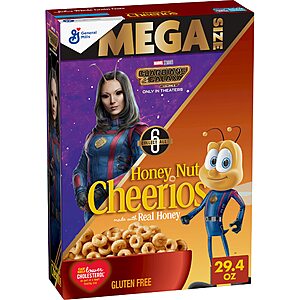 29.4-Oz Honey Nut Cheerios $4.48, 29.1-Oz Cinnamon Toast Crunch $4.86, & More w/S&S + Free Shipping w/ Prime or on $25+