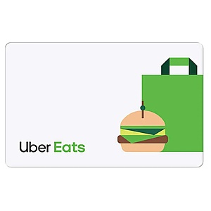 Costco Members: $100 Uber Eats eGift Card (Digital Delivery) $80