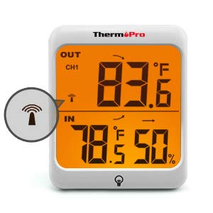 ThermoPro Wireless Digital Hygrometer Indoor/Outdoor Temperature and Humidity Gauge $19.59