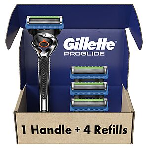 Gillette Fusion ProGlide Razor + 4 Razor Blade Refills 3 for $22.75 w/ Subscribe & Save