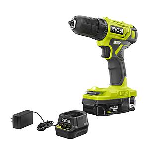 RYOBI 18 Volt ONE+ 3/8 In. Drill / Driver Kit w/ 1.5 Ah Battery & Charger (Factory Blemished) $30 + Free Shipping