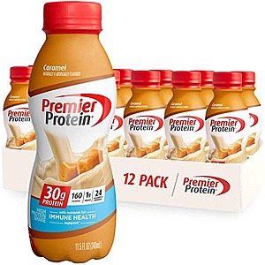 12-Pack 11.5-Oz Premier Protein Shake (Various Flavors) $17.50 & More w/ Subscribe & Save
