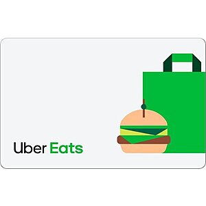 $100 Uber Eats Gift Card (Email Delivery) $80