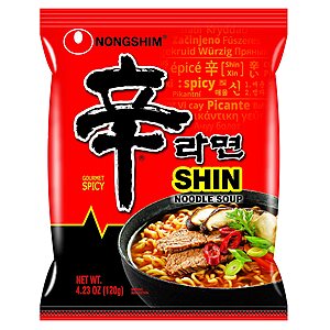 20-Pack 4.2-Oz Nongshim Shin Ramyun $17.14 w/ S&S + Free Shipping w/ Prime or on orders over $25