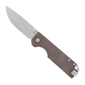 Statgear Ausus Micarta Folding Pocket Knife (Brown) $16 + Free Shipping