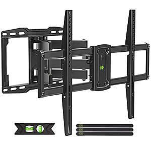 USX MOUNT Full Motion TV Wall Mount for Most 37-75 inch TV, Swivel and Tilt TV Mount with Dual Articulating Arms, Wall Mount TV Bracket Up to 132lbs, VESA 600x400mm $24.93