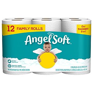 Angel Soft Bath Tissue 12 Pack - $4 at Walgreens