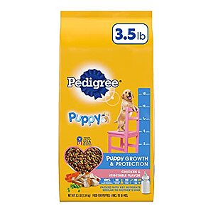 3.5lbs Pedigree Complete Nutrition Puppy Dry Dog Food $2.33 + Free Ship with Prime