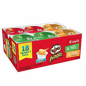 18-Count Pringles Snack Stacks Potato Crisps Variety Pack for $4.22 AC w/ S&S + Free S&H