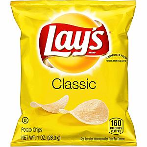 Select Accounts: 40-Count 1oz Lay's Classic Potato Chips $6.62 AC w/ S&S