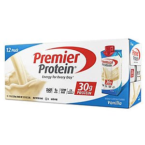 Sam's Club Members: 12-Pk of 11oz Premier Protein Shake (various) $12.49 + Free Store Pickup