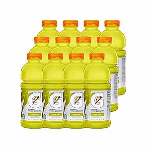 Gatorade, Lemon-Lime, 20 Ounce Bottles (Pack of 12) $6.37 (5%) or $5.62 (15%) S&S