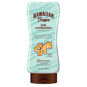 6 oz Hawaiian Tropic Silk Hydration Weightless After-Sun Gel Lotion w/ Aloe Vera & Gel Ribbons $2.73