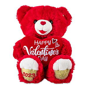 15" Way to Celebrate! Valentine’s Day Sweetheart Teddy Bear: Pink $7.20, Red $8.25 + Free Store Pickup at Walmart or + F/S w/ Walmart+ or on Orders $35+