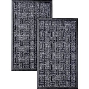 2-Pack 29.5" x 17" Homwe Front Door Mats Slip Resistant & Waterproof (Grey) $11.99 ($6 each) + Free Shipping w/ Prime or on $25+