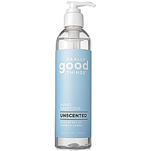 8oz Really Good Things Hand Sanitizer (Unscented) 2 for $3 & More + 6% Slickdeals Cashback (PC Req’d) + Free S&H
