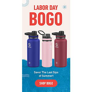 Buy One Select Takeya Stainless Steel Insulated Bottle, Get One Free & More + Free Shipping