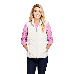 Lands' End Coupon: Up to 50% Off Regular & Sale Prices: Women's Down Puffer Vest $15 & More + Free S/H