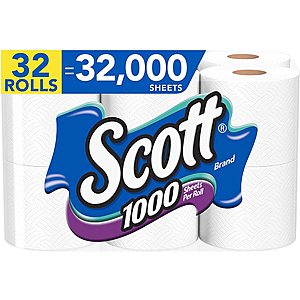 64 Rolls Scott Toilet Tissue $42