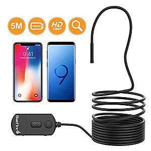 BlueFire Wireless 1080P Endoscope/Snake Inspection Camera, Zoomable Focus, Li-Ion Battery, for Android & iOS 16.4ft:$19.79, 11.5ft:$18.69 @ Amazon