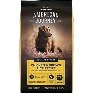 28 lbs (x2) American Journey Dog Food + 1 lb. Free treats with 50% off first bag $34