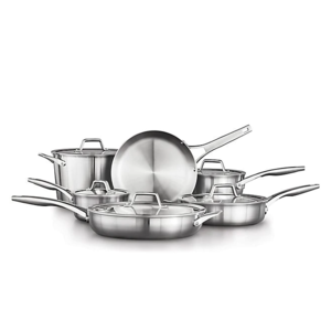 Calphalon Premier Stainless Steel 11-Piece Cookware Set $271.99