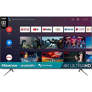 Hisense - 85" Class H6510G Series LED 4K UHD Smart Android TV $1000 at Best Buy with members Monday