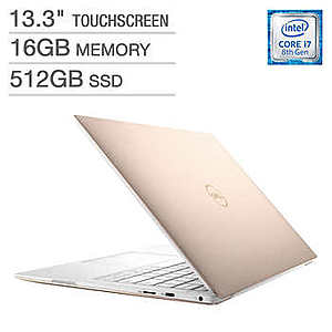 [Costco] Dell XPS 13 Touchscreen Laptop - Intel Core i7 - 4K Ultra HD - Rose Gold $1399.99