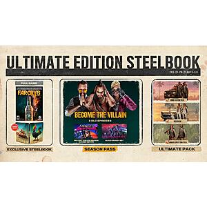 GameStop Pro Members: Far Cry 6 GameStop Exclusive Ultimate Edition Steelbook (PS5) $20 + Free Store Pickup