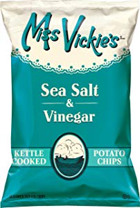 Miss Vickie's Sea Salt & Vinegar/Smokehouse BBQ Kettle Chips, 1.375 Ounce Bags (Pack of 64) for $26.10 w/ S&S