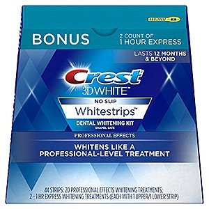 22-Treatment Crest 3D White Professional Effects Whitestrips Kit  $29 + Free Shipping
