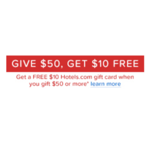 Pay $40 for $60 Hotels.com Giftcard