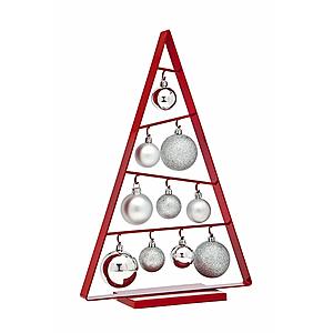 Godinger Holiday Decoration 16" Christmas Tree w/ 10 Hanging Ornaments Set (Gold or Red):  $19.22 AC F/S