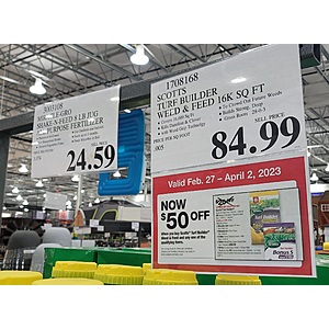 Costco: Scotts Turf Builder Weed & Feed 16k & various Ortho/Miracle-Gro items for $59.98 $60