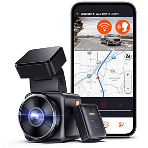 Prime Members: Dash Cams: E1 2.5K WiFi Mini Dash Cam w/ GPS & Speed Tracking $100 & More + Free S/H