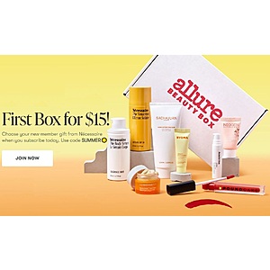 [YMMV] Amex Offer - Allure Beauty box $10 back on $15. First box for $5 and a free gift. $5