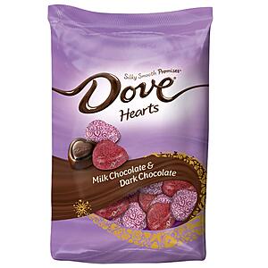 19.52oz Dove Promises Valentine Milk & Dark Chocolate Candy Hearts $6.98 + Free Shipping w/ Prime or on orders $25+