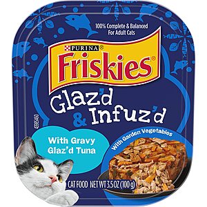 12-Count 3.5-Oz Purina Friskies Gravy Wet Cat Food (Glaz’d & Infuz’d w/ Tuna) $6.67 + Free Shipping w/ Prime or Orders $25+