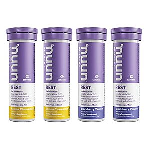 4-Pack Nuun Rest and Recovery Drink Tablets (Mixed Flavors) $10.71 + Free Shipping w/ Prime or on $25+