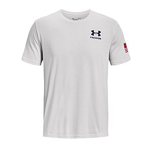 Under Armour Men's New Freedom Flag T-Shirt (Select Sizes, White) $10.75