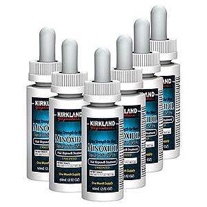 Kirkland 5% Minoxidil Topical Solution 6-pack for $13.99 (after $4 off) + $5.99 s/h