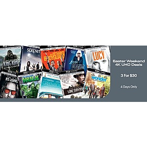 Gruv Easter Weekend 4K/Blu-Ray Sale: 4K UHD Films 3 for $24 (Green Book, Apollo 13, First Man, Serenity), Blu-Ray Films 3 for $12.79 (Dune (1984), Eternal Sunshine, Legend) & More