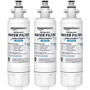 Amazon Basics Replacement Refrigerator Water Filter Cartridges From 3 for $6.75