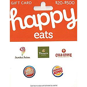 $50 Happy Eats or Gap/Old Navy/Banana Republic/Athleta Options Gift Card $40 + Free Shipping