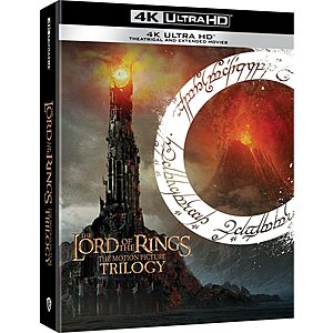 Prime Members: The Lord of the Rings The Motion Picture Trilogy (Extended & Theatrical, 4K Ultra HD) $40 + Free Shipping